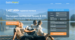 Desktop Screenshot of hsingle.cb.positivesingles.com